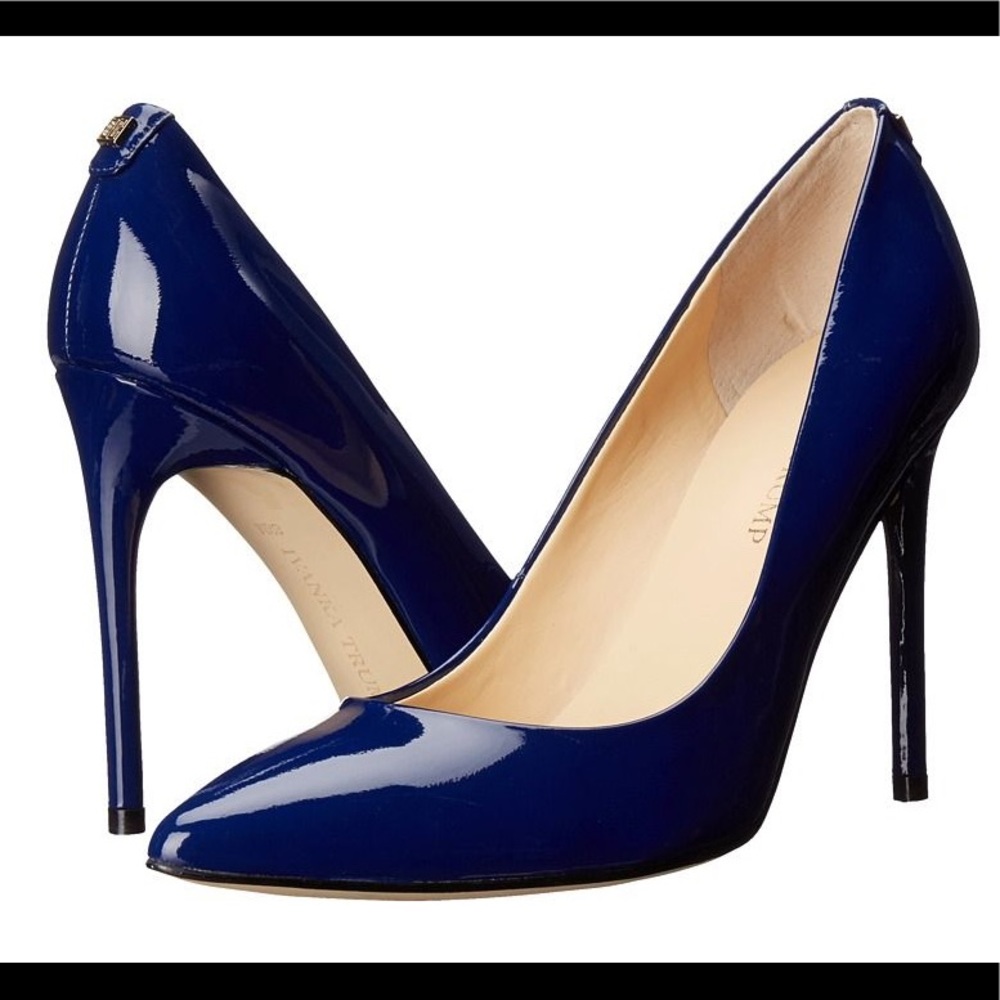 Ivanka trump Kayden Pump Dark Blue Patent 7M